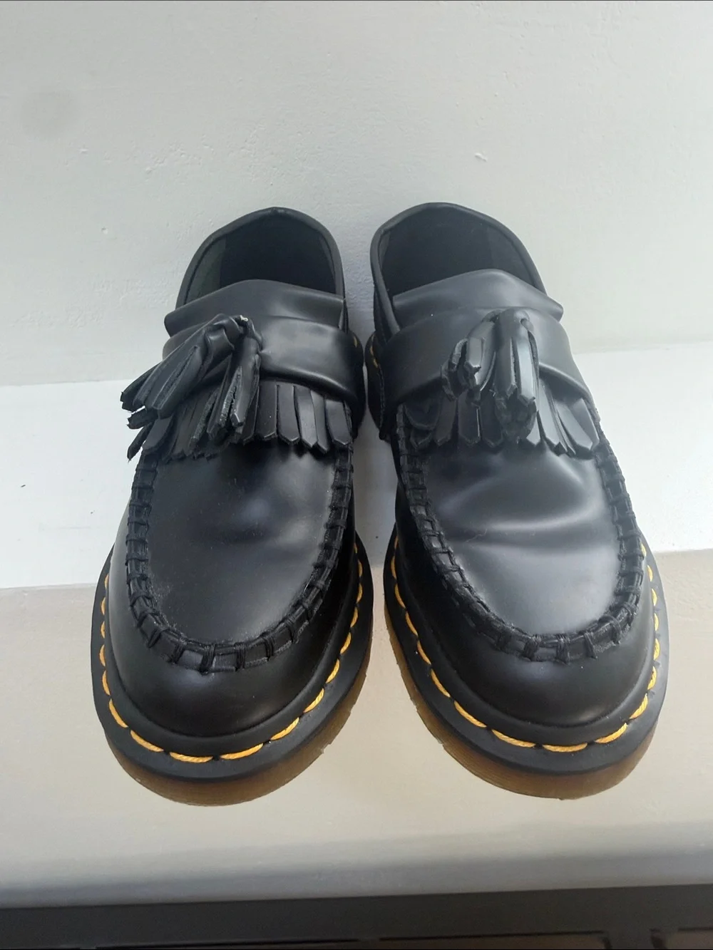 New! Dr. Martens Black Leather Tassel Loafers, Doc Marten, EU size 36